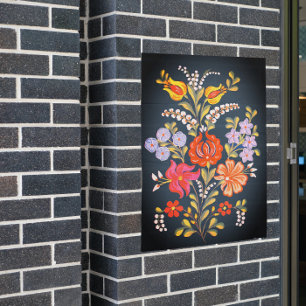 Ungarische Blume in lebhaften Farbplakaten Poster