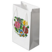 Ungarische Blume Kleine Geschenktüte (Rückseite Schrägansicht)