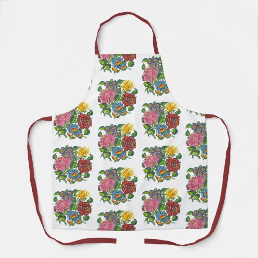 Ungarische Blume Schürze (Vorderseite)