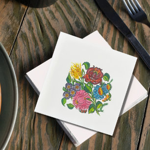 Ungarische Blume Serviette