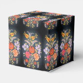 Ungarische Blumen -lebendige Farben Geschenkschachtel (Rückseite)