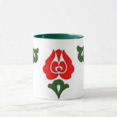 Ungarische Blumenmotive - rote Tulpen Tasse (Zentrum)