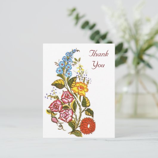 ungarische Blüte Postkarte (Stehend Vorderseite)