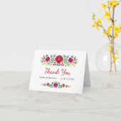 Ungarische Design Rote Paprikaschoten Karte (Gelbe Blume)