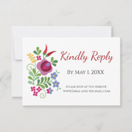 Ungarische Design Rote Paprikaschoten RSVP Karte