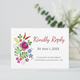 Ungarische Design Rote Paprikaschoten RSVP Karte