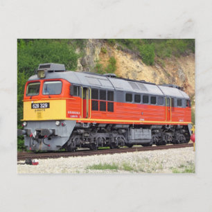 Ungarische Diesellokomotive M62 Postkarte