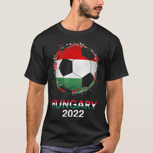 Ungarische Fahne 2022 Unterstützerin der ungarisch T-Shirt (Vorderseite)