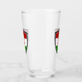 Ungarische Fahnenwappen Glas (Links)