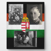 Ungarische Familie mit drei Fotos Fotoplatte (Vorderseite)