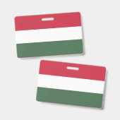 Ungarische Flagge Ausweis (Vorder- & Rückseite)