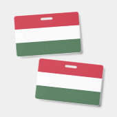 Ungarische Flagge Ausweis (Vorder- & Rückseite)