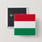 Ungarische Flagge Button (Vorne & Hinten)