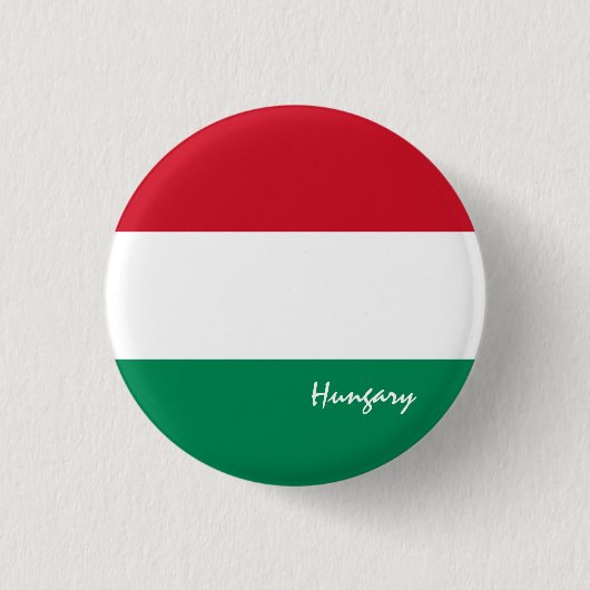 Ungarische Flagge Button (Vorderseite)