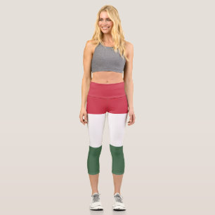 Ungarische Flagge Capri Leggings