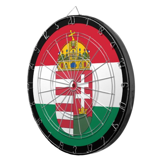 Ungarische Flagge Dartboard & dartboard / Spielbre Dartscheibe (Vorderseite rechts)