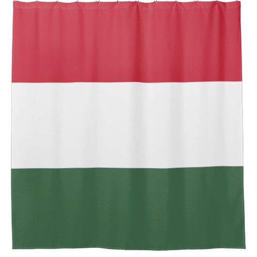 Ungarische Flagge Duschvorhang (Vorderseite)