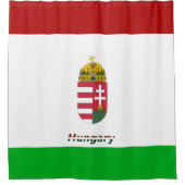 ungarische Flagge Duschvorhang (Vorderseite)