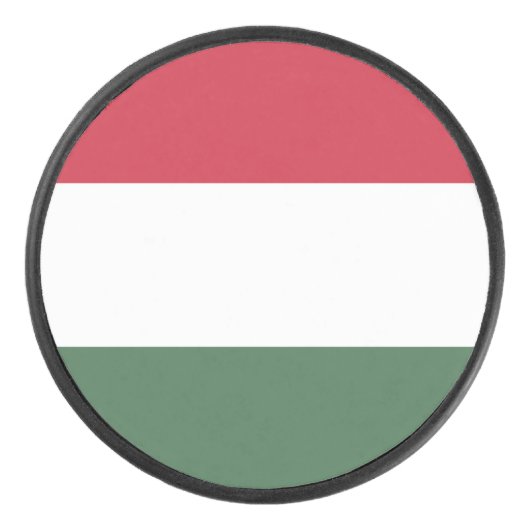 Ungarische Flagge Eishockey Puck (Vorderseite)