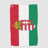 Ungarische Flagge, Emblem & Ungarn Golf/Sport Golfhandtuch (Vorderseite)