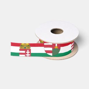 Ungarische Flagge, Emlem & Ungarn Party/sports Sat Satinband