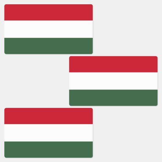 Ungarische Flagge Etiketten (Gruppe)