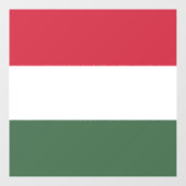 Ungarische Flagge Fensteraufkleber (Blatt)