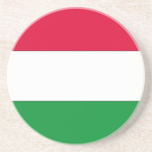 Ungarische Flagge, Flagge Ungarns Getränkeuntersetzer