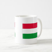 Ungarische Flagge, Flagge Ungarns Kaffeetasse (VorderseiteRechts)