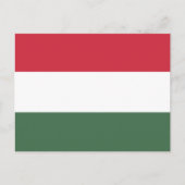 Ungarische Flagge, Flagge Ungarns Postkarte (Vorderseite)