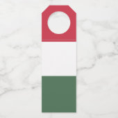 Ungarische Flagge Flaschenanhänger (Rückseite)