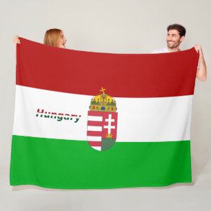 ungarische Flagge Fleecedecke