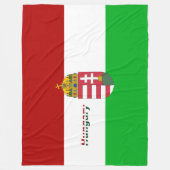 ungarische Flagge Fleecedecke (Vorderseite)