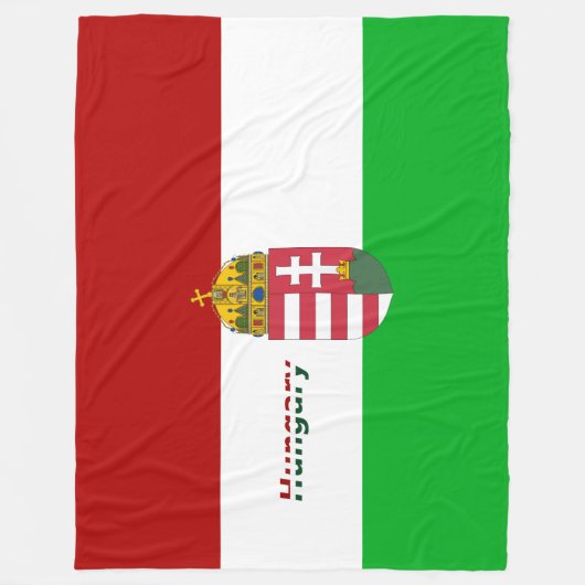 ungarische Flagge Fleecedecke (Vorderseite)