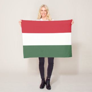 Ungarische Flagge Fleecedecke