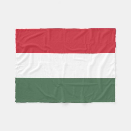 Ungarische Flagge Fleecedecke (Vorderseite (Horizontal))
