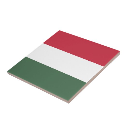 Ungarische Flagge Fliese (Seite)