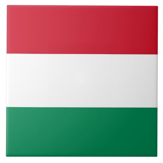 Ungarische Flagge Fliese (Vorderseite)