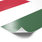 Ungarische Flagge Fotodruck (Ecke)