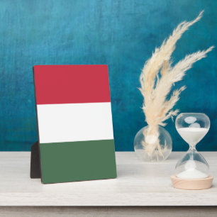 Ungarische Flagge Fotoplatte