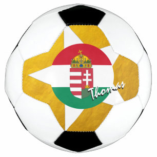 Ungarische Flagge für Fußball und Gold