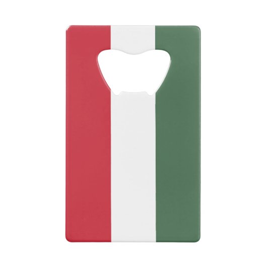 Ungarische Flagge Geldbeutel Flaschenöffner (Vorderseite)