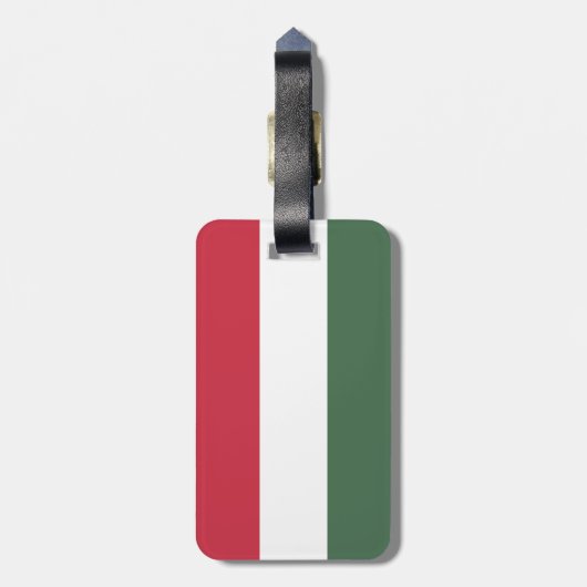 Ungarische Flagge Gepäckanhänger (Rückseite vertikal)
