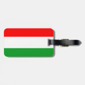 Ungarische Flagge Gepäckanhänger (Rückseite horizontal)