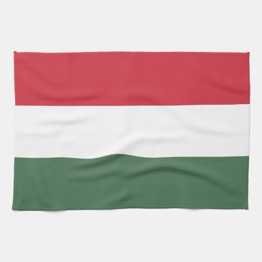 Ungarische Flagge Geschirrtuch (Horizontal)