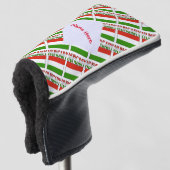 Ungarische Flagge geteerte Rote Personalisierung Golf Headcover (3/4 Vorderseite)