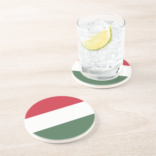 Ungarische Flagge Getränkeuntersetzer (Seite)