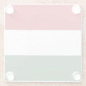 Ungarische Flagge Glasuntersetzer (Rückseite)