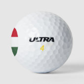 Ungarische Flagge Golfball (Logo)