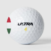 Ungarische Flagge Golfball (Logo)